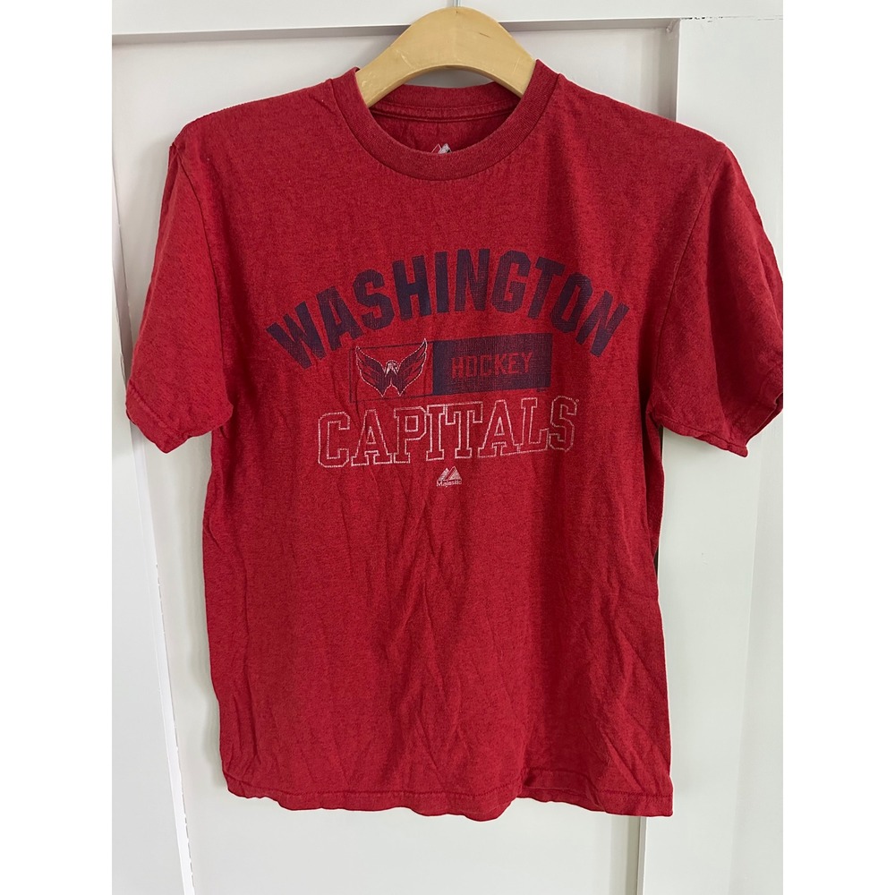 Majestic Washington Capitals NHL Hockey T-Shirt Mens Medium Red Short Sleeve Tee
